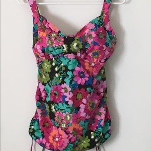 Azul Women’s Floral Swimsuit Tankini Top